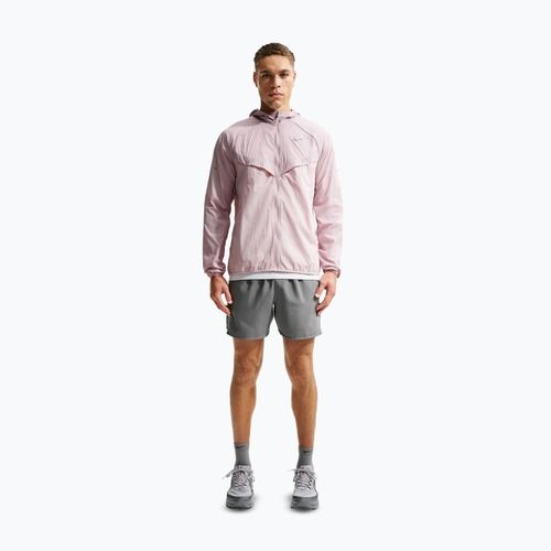Pánska bežecká bunda Nike Stride Repel UV particle rose/silt red