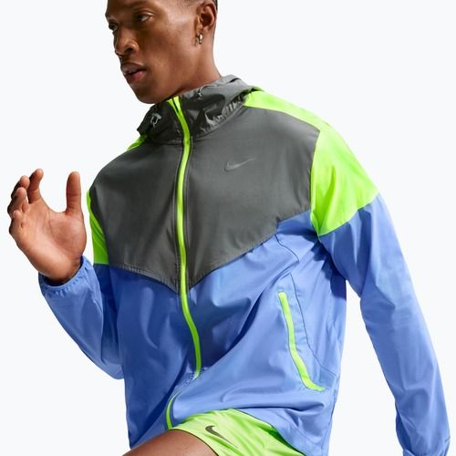 Pánska bežecká bunda Nike Impossibly Light Windrunner royal pulse/smoke grey/volt ice