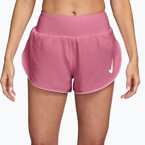Dámske bežecké šortky Nike Tempo Swoosh Dri-Fit Mid-Rise Brief-Lined peony/pink foam/white