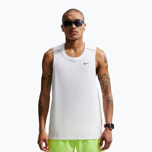 Pánske bežecké tričko Nike Miler Dri-Fit white
