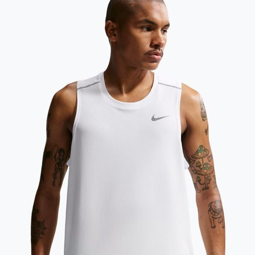Pánske bežecké tričko Nike Miler Dri-Fit white