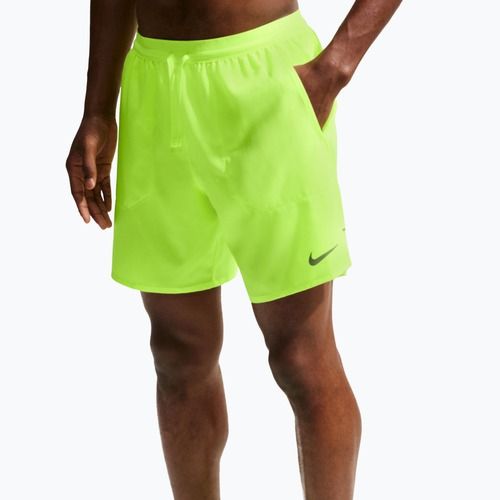 Pánske bežecké šortky Nike Stride Dri-Fit Brief-Lined 7" volt ice