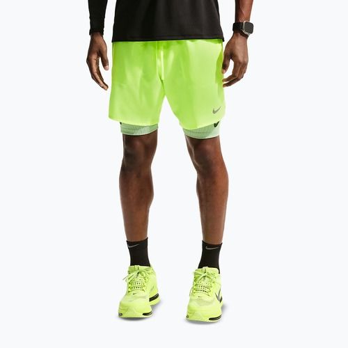 Pánske bežecké šortky Nike Stride Dri-Fit Brief-Lined 7" volt ice