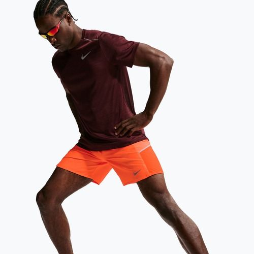 Pánske bežecké šortky Nike Miler Dri-Fit Brief Lined7" total orange