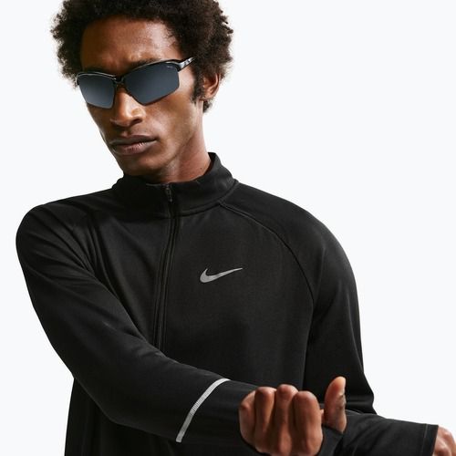 Pánska bežecká mikina Nike Miler Dri-Fit UV 1/2 Zip black