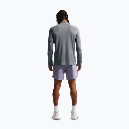 Pánska bežecká mikina Nike Miler Dri-Fit UV 1/2 Zip smoke grey