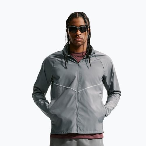 Pánska bežecká bunda Nike Miler Repel UV smoke grey/smoke grey
