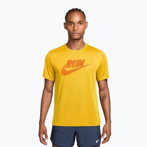 Pánske bežecké tričko Nike Miler Dri-Fit UV laser orange/total orange