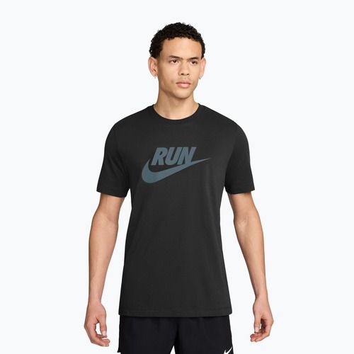 Pánske bežecké tričko Nike Dri-Fit Running black/mineral slate