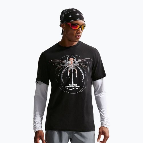 Pánske bežecké tričko Nike Dri-Fit Running black