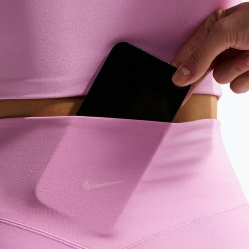 Dámske šortky Nike Zenvy High Waisted Biker 5" light magenta/white