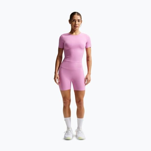 Dámske šortky Nike Zenvy High Waisted Biker 5" light magenta/white