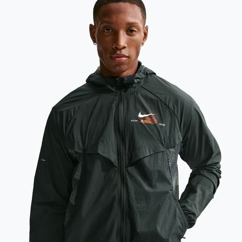 Pánska bežecká bunda Nike Stride Repel UV black spruce