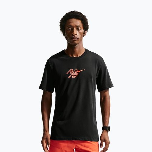 Pánske bežecké tričko Nike AeroSwift Dri-Fit black/bright crimson