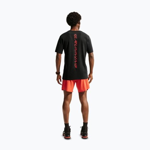 Pánske bežecké tričko Nike AeroSwift Dri-Fit black/bright crimson