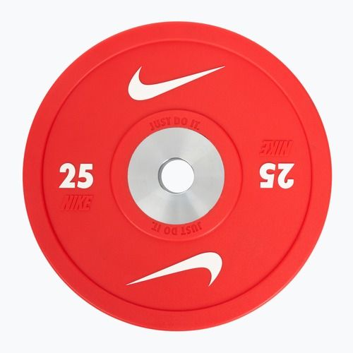 Bumper závažie Nike Strength Pro Urethane Bumper Plates 25 kg red/white