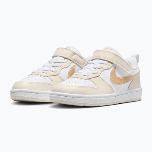 Detské topánky Nike Court Borough Low white/chalk/white/shimmer