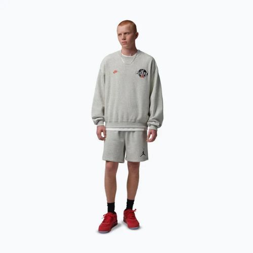 Pánske šortky Nike Jordan Fleece grey heather/black