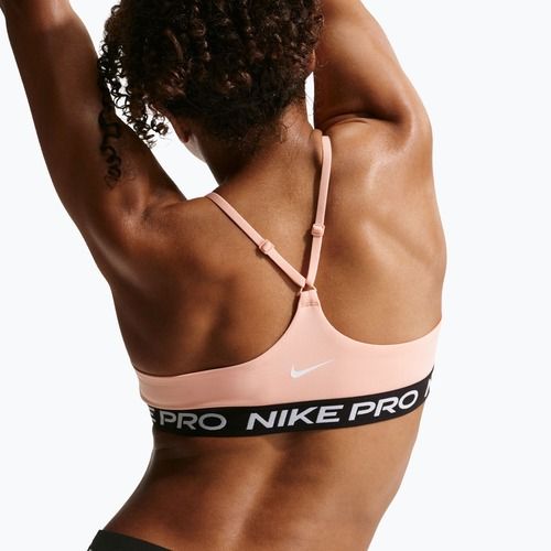 Dievčenská podprsenka Nike Pro Indy arctic orange/black/white