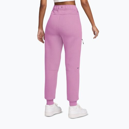 Dámske nohavice Nike Sportswear Tech Fleece Mid-Rise light magenta/black