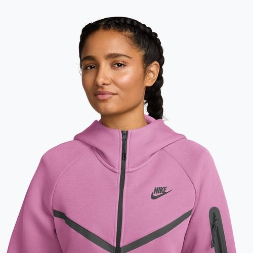 Dámska mikina Nike Sportswear Tech Fleece Windrunner light magenta/black