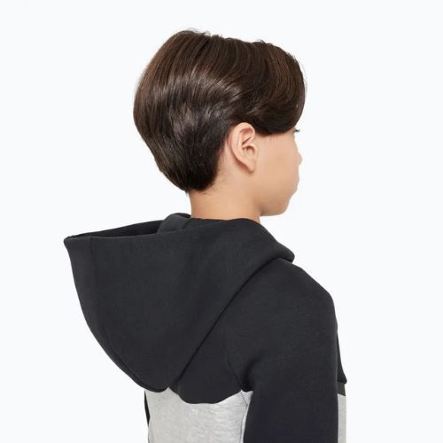 Detská mikina Nike Sportswear Tech Fleece Full Zip dark grey heather/black/black/black