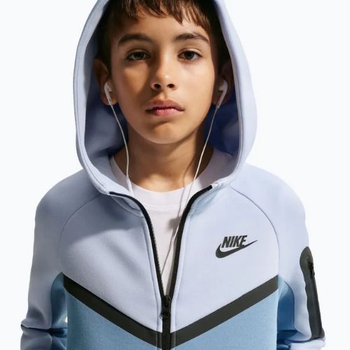 Detská mikina Nike Sportswear Tech Fleece Full Zip hydrogen blue/work blue/black/black