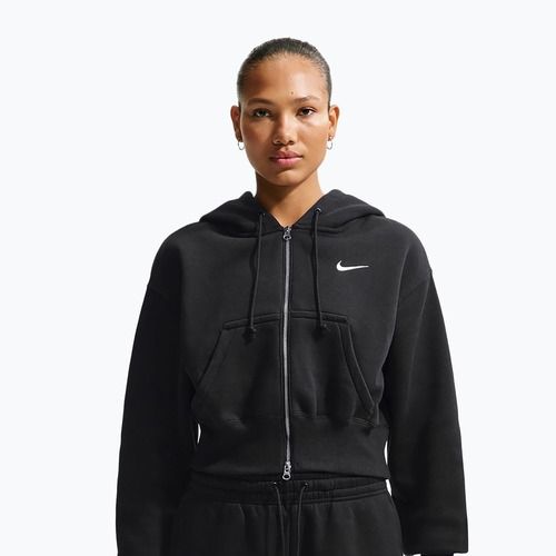 Dámska mikina Nike Sportswear Phoenix Fleece Loose Full-Zip black/sail