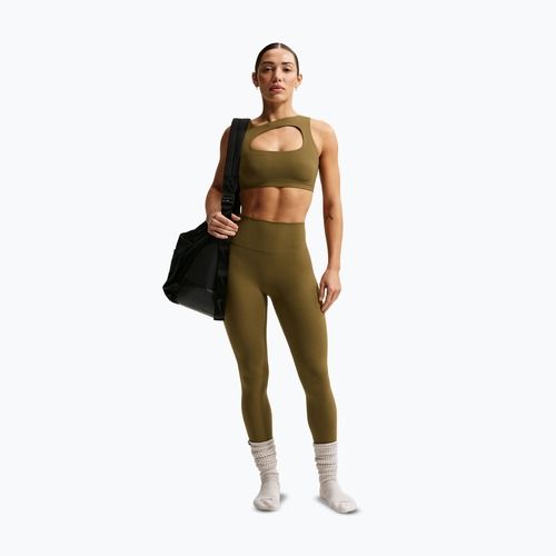 Fitness podprsenka Nike Zenvy Light-Support Lightly Lined olive flak/white
