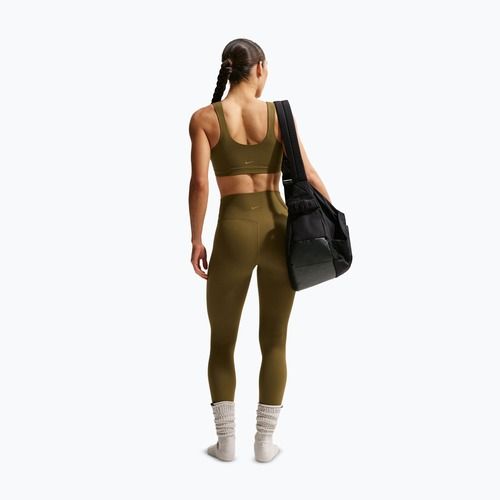 Fitness podprsenka Nike Zenvy Light-Support Lightly Lined olive flak/white