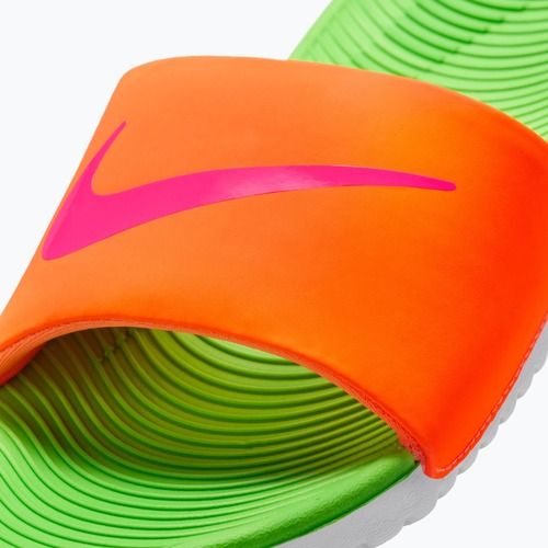 Detské šľapky Nike Coffee total orange/green strike/hyper pink