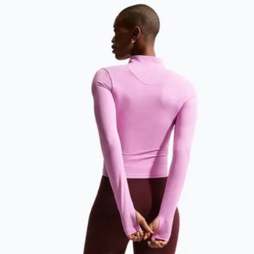 Dámska tréningová mikina Nike Zenvy Dri-Fit Full Zip light magenta/white