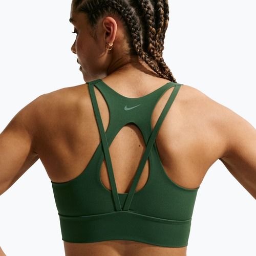 Fitness podprsenka Nike Zenvy Light Support Longline fir/white