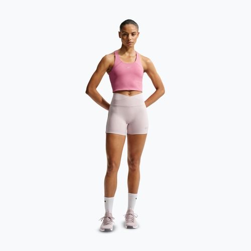 Pánske bežecké tričko Nike Tempo Medium Support Cropped Sports Bra peony