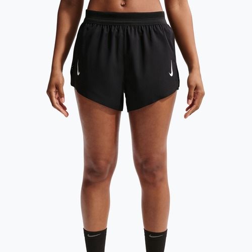 Dámske bežecké šortky Nike AeroSwift ADV Brief-Lined 3" black/white/white