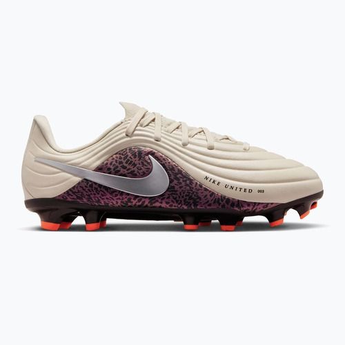 Detské kopačky Nike United Jr. Tiempo Maestro Academy MG fossil/burgundy crush/metallic silver