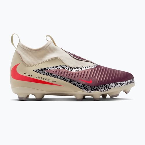 Detské kopačky Nike United Jr. Phantom 6 High Academy MG burgundy crush/fossil/university red