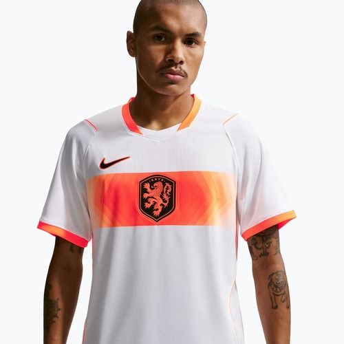 Pánsky futbalový dres Nike Netherlands 2026 Stadium Away white/hyper crimson/black