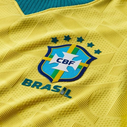 Detský futbalový dres Nike Brazil 2026/27 Match Home canary/light mint/geode teal