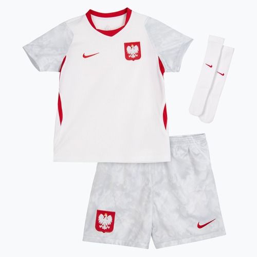 Detská futbalová súprava Nike Dri-Fit Poland Stadium Home Kit white/field silver
