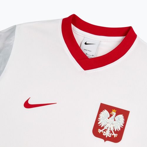 Detský futbalový dres Nike Dri-Fit Poland Home 2026 white/field silver