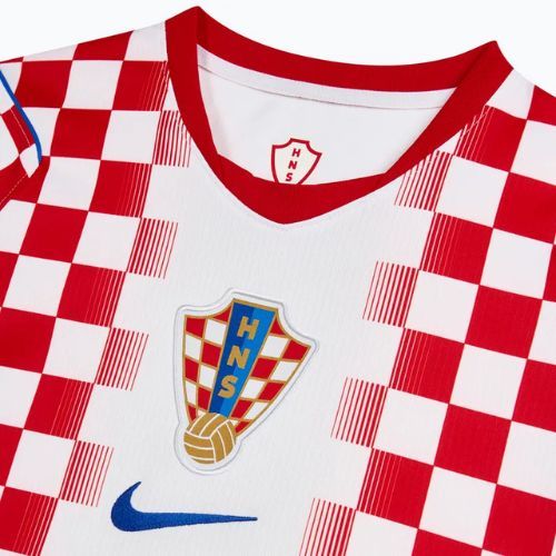 Pánsky futbalový dres Nike Dri-Fit Croatia Stadium Home 2026 white/university red