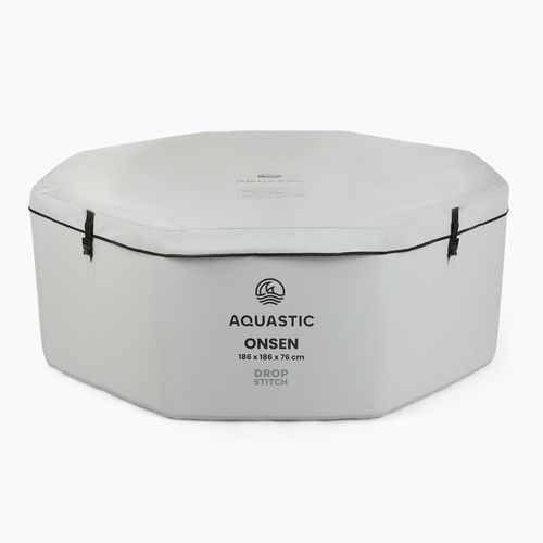 Nafukovací bazén AQUASTIC ONSEN drop stitch 1400 l 186 cm sivý