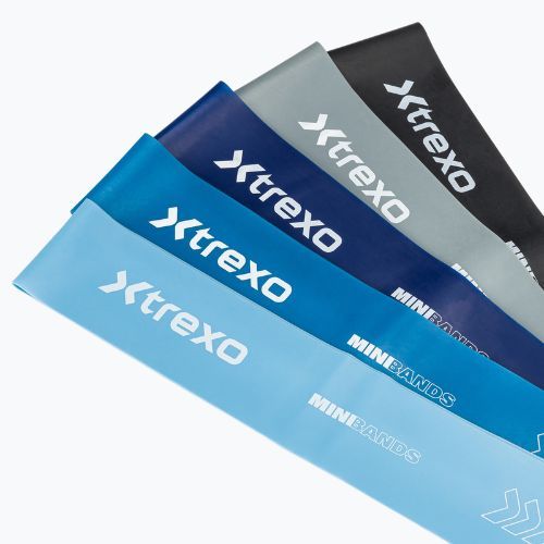 Sada posilňovacích gúm XTREXO 5 Mini Power Band resistance band 5 pcs. multicolor