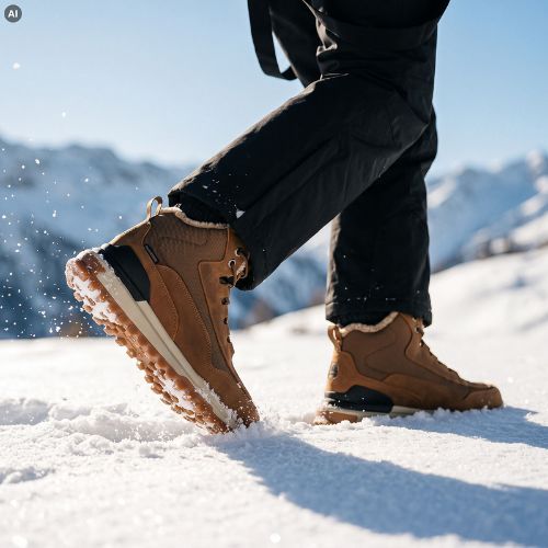Pánske snehule KADVA TANRIS MID WP Brown