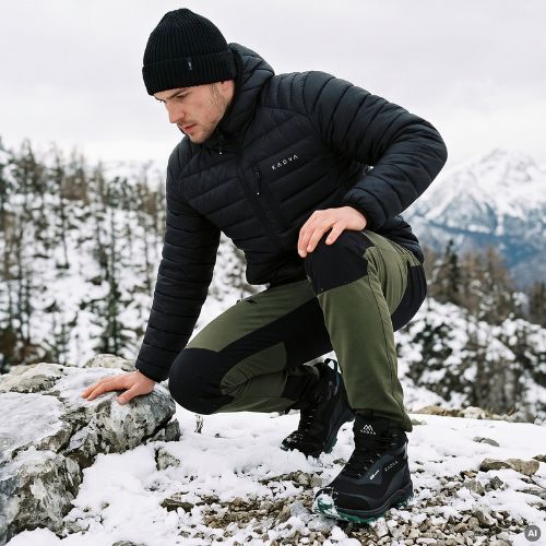 Pánske snehule KADVA ROCKY MID WP SOFTSHELL čierne