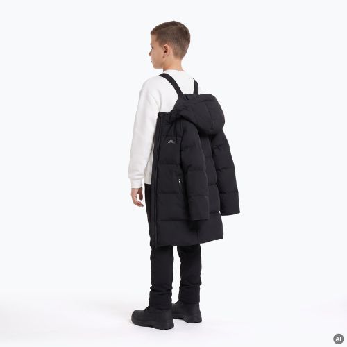 Detský zateplený kabát KADVA Ravi ECO čierny