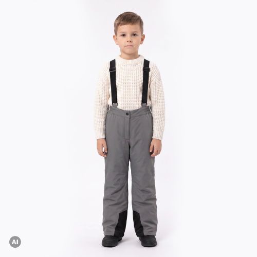Detské lyžiarske nohavice KADVA Moky JR WP 8K/5K strieborné