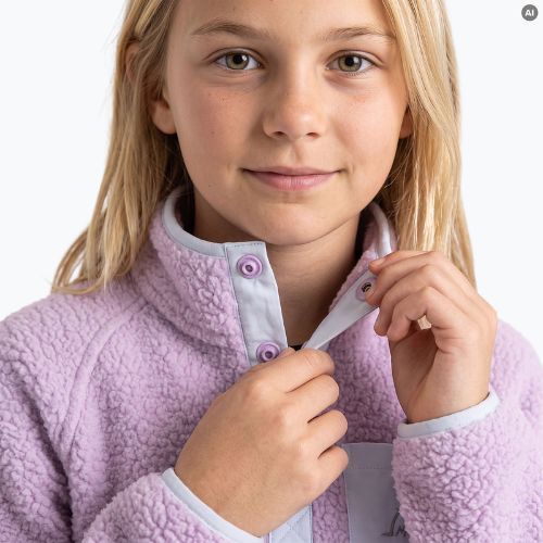 Detská fleece mikina KADVA RODIA JRG fialová