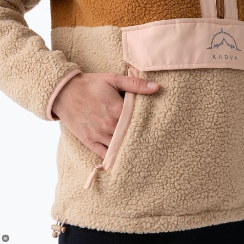 Dámska fleece mikina KADVA RODIA WMNS béžová